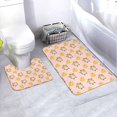 thumbnail image 1 of Yiaed Watercolor Gnomes Print Bathroom Mat Set 2 Pieces Mat Anti-Skid Pad Ultra Soft and Absorbent Bathroom Bath Mat Contour Bath Rugs for Toilet Base, 1 of 6