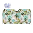 thumbnail image 1 of Yiaed Watercolor Palm Tree Print Car Windshield Sunshade Front Auto Car Front Window Sun Shade Foldable Sun Visor Shield Cover Auto Accessories for Sedan SUV Truck-Small, 1 of 5