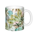 thumbnail image 1 of Yiaed Watercolor Palm Tree Print Ceramics Coffee,Large Handle Design,Extra Large Tea and Coffee Cup for Office and Home Mugs, 1 of 6