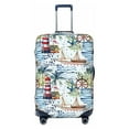 thumbnail image 1 of Yiaed Watercolor Sailboat Print Travel Luggage Cover Suitcase Protector Fits 18-32 Inch Luggage Wheel Covers Patterned Elastic Luggage Anti-scratch（No luggage）-Large, 1 of 5