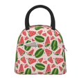 thumbnail image 1 of Yiaed Watermelon Print Lunch Bag Adult Insulated Lunch Box, Leakproof Cooler Food Lunch Containers Reusable High Capacity Lunch Tote Bags-One Size, 1 of 6