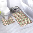 thumbnail image 1 of Yiaed Watermelons Print Bathroom Mat Set 2 Pieces Mat Anti-Skid Pad Ultra Soft and Absorbent Bathroom Bath Mat Contour Bath Rugs for Toilet Base, 1 of 6