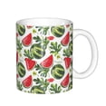 thumbnail image 1 of Yiaed Watermelons Print Ceramics Coffee,Large Handle Design,Extra Large Tea and Coffee Cup for Office and Home Mugs, 1 of 6