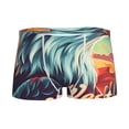 thumbnail image 1 of Yiaed Western Style Bald Eagle Print Boys' Boxer Briefs Cotton Casual Stretch Comfort Boys Boxers - Kids Boxer Briefs Underwear for Boys (6-18)-X-Small, 1 of 5