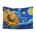 thumbnail image 1 of Yiaed Whimsical Sunflowers Night Sky Print Dog Blankets-Cat Blanket Washable for Couch Protection,Puppy Blanket, Soft Plush Reversible Throw Furniture Protector-Large, 1 of 8