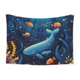 thumbnail image 1 of Yiaed Whimsical Underwater Fantasy Print Dog Blankets-Cat Blanket Washable for Couch Protection,Puppy Blanket, Soft Plush Reversible Throw Furniture Protector-Medium, 1 of 8