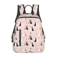 thumbnail image 1 of Yiaed White And Black Rabbit Print Lightweight Backpack Travel Backpacks Hiking Daypack for Women Men, 1 of 5