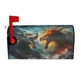 thumbnail image 1 of Yiaed White And Red Sketch Dragon Print Mailbox Covers, Magnetic Mailbox Cover, Mail Box Covers for Garden Outdoor Decor Box Covers-25.5x21 in, 1 of 8