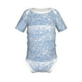 thumbnail image 1 of Yiaed White Bule Glitter Print Infant Climbing Short Sleeve Onesie One-Piece Baby Bodysuit Clothes 0-12 Months -6 Months, 1 of 6