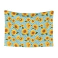 thumbnail image 1 of Yiaed White Polka Dot Sunflower Print Dog Blankets-Cat Blanket Washable for Couch Protection,Puppy Blanket, Soft Plush Reversible Throw Furniture Protector-, 1 of 8