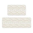 thumbnail image 1 of Yiaed White Rabbit Kitchen Rugs Sets of 2 Kitchen Mats Cushioned Anti Fatigue Kitchen Rug Tapetes Para Cocina for Sink,Laundry Room, 1 of 6