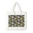 thumbnail image 1 of Yiaed White Retro Off-Road Vehicle Print Fluffy Shoulder Bag Plush Bags Women Ladies Tote Bag Fluffy White Furry Purse Handbag for Autumn and Winter, 1 of 7