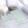 thumbnail image 1 of Yiaed White Swan Print Bathroom Mat Set 2 Pieces Mat Anti-Skid Pad Ultra Soft and Absorbent Bathroom Bath Mat Contour Bath Rugs for Toilet Base, 1 of 6