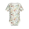 thumbnail image 1 of Yiaed Wildflower Watercolor Print Infant Climbing Short Sleeve Onesie One-Piece Baby Bodysuit Clothes 0-12 Months -12 Months, 1 of 6