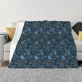 thumbnail image 1 of Yiaed Winter Blue Forest Deer Print Blanket Throw Blanket Soft Cozy Flannel Blanket for Home Bed Sofa Couch Chair-40"x30", 1 of 6