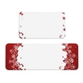 thumbnail image 1 of Yiaed Winter Christmas Snowflake Kitchen Rugs Sets of 2 Kitchen Mats Cushioned Anti Fatigue Kitchen Rug Tapetes Para Cocina for Sink,Laundry Room, 1 of 6