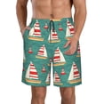 thumbnail image 1 of Yiaed Yachts And Buoys Print Men's Swim Trunks with Lining Quick Dry Sports Shorts Beach Shorts Boardshorts-X-Large, 1 of 5