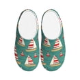 thumbnail image 1 of Yiaed Yachts And Buoys Print Slippers Fuzzy Warm Cozy Slippers Non Slip House Slippers For Indoor Outdoor Slippers House Slippers-13, 1 of 7