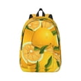 thumbnail image 1 of Yiaed Yellow Limes Print Backpack, Premium Laptop Backpack, Travel Backpack for Women, Lightweight Backpacks, Comfortable Back Pack-Medium, 1 of 5
