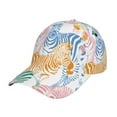 thumbnail image 1 of Yiaed Zebra Colourful Print Cap Adjustable Size for Running Workouts and Outdoor Activities All Seasons, 1 of 5