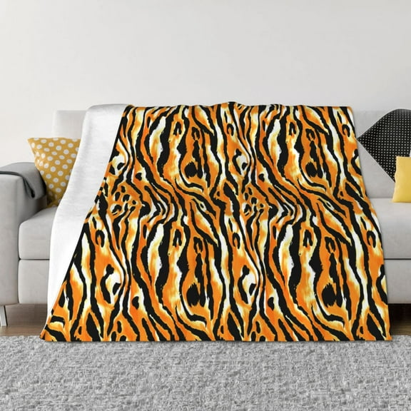 Yiaed Zebra Print Blanket Throw Blanket Soft Cozy Flannel Blanket for Home Bed Sofa Couch Chair-40"x30"