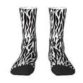 thumbnail image 1 of Yiaed Zebra Print Great elasticity Crew Socks Sports socks for Men and Women, 1 of 5