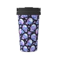 thumbnail image 1 of Yiaed blue Skull flower Print Stainless Steel Coffee Mug -Vacuum Insulated Coffee Tumbler - Leakproof Travel Mugs Insulated for Hot & Cold Drinks, 1 of 8