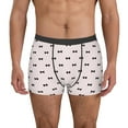 thumbnail image 1 of Yiaed bow on polka dots Print Men's Soft Cotton Boxer Shorts Breathable Boxers Underwear Moisture-Wicking Underwear Stretch Boxer Briefs for Man-X-Large, 1 of 5
