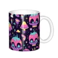 thumbnail image 1 of Yiaed cartoon Skull rainbow space Print Ceramics Coffee,Large Handle Design,Extra Large Tea and Coffee Cup for Office and Home Mugs, 1 of 6