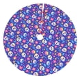 thumbnail image 1 of Yiaed colorful Skull flower leaf Print Christmas Tree Skirt , Tree SkirtsTree Mat for Christmas Winter Holiday Indoor Decorations-30", 1 of 7