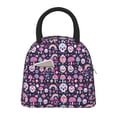 thumbnail image 1 of Yiaed cute Skull rainbow mushroom Print Lunch Bag Adult Insulated Lunch Box, Leakproof Cooler Food Lunch Containers Reusable High Capacity Lunch Tote Bags-One Size, 1 of 6
