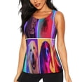 thumbnail image 1 of Yiaed cute dogs of different breeds Print Women's Workout Tank Tops Lightweight Sleeveless Shirts for Women Loose Fit Tops for Athletic Running Tennis Yoga-Medium, 1 of 7