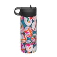 thumbnail image 1 of Yiaed eggs Print Water Bottle with Straw Lid, Stainless Steel Double Wall Insulated Water Bottle | Leak-Proof and Spill-Proof Water Bottle, 1 of 8