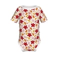 thumbnail image 1 of Yiaed fall laef Maple Print Infant Climbing Short Sleeve Onesie One-Piece Baby Bodysuit Clothes 0-12 Months -12 Months, 1 of 6