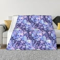 thumbnail image 1 of Yiaed flower crystal Skull Print Blanket Throw Blanket Soft Cozy Flannel Blanket for Home Bed Sofa Couch Chair-50"x40", 1 of 6