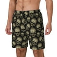 thumbnail image 1 of Yiaed funny Retro Skull Print Mens Swim Trunks Bathing Suit Compression Liner Beach Swim Shorts Swimwear Quick Dry Zipper Pocket No-Chafing Board Short-Small, 1 of 6