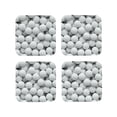 thumbnail image 1 of Yiaed golf balls Print Leather Coasters for Drinks - Cup Coasters Coffee Table Kitchen Table Bar, Home & Office Gifts Handmade Drink Coasters-Square, 1 of 6