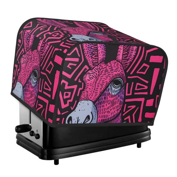 Yiaed ink Donkey Pop Art Print 4 Slice Toaster Dust Cover Bread Machine Oven Dustproof Cover Kitchen Bakeware Protector Dustproof Fingerprint Protection