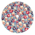 thumbnail image 1 of Yiaed music Skull record Retro Print Christmas Tree Skirt , Tree SkirtsTree Mat for Christmas Winter Holiday Indoor Decorations-30", 1 of 7