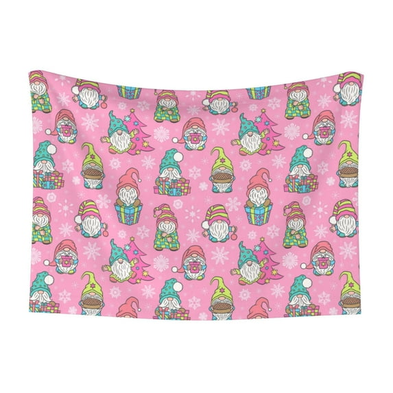 Yiaed pink Holiday Joy Print Dog Blankets-Cat Blanket Washable for Couch Protection,Puppy Blanket, Soft Plush Reversible Throw Furniture Protector-Medium