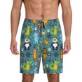 thumbnail image 1 of Yiaed pirates animals for Men's Soft Sleep Pajama Short Lounging Pajama Shorts-X-Large, 1 of 6