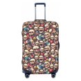 thumbnail image 1 of Yiaed rock record music Skull Print Travel Luggage Cover Suitcase Protector Fits 18-32 Inch Luggage Wheel Covers Patterned Elastic Luggage Anti-scratch（No luggage）-Large, 1 of 5