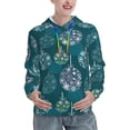 thumbnail image 1 of Yiaed whiter Snowflake balloons Print Womens Casual Hoodies Crew Neck Long Sleeve Sweatshirts With Pocket Pullover Tops Women's Hooded Sweatshirt-Medium, 1 of 5