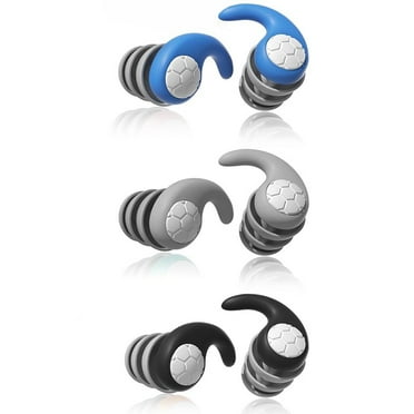 Yiaieng 3 Layer Silicone Ear Protection Earplugs for Swimming Sleeping