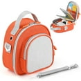 thumbnail image 1 of Yiaieng Carrying Case Compatible with Yoto Mini (2024 Edition), Card Holder Hold Up to 30 Cards, Travel Storage Bag for Audio Music Player & Headphone Accessories, Orange (Bag Only), 1 of 8