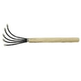 thumbnail image 1 of Yiaieng Hand Cultivator, 5-Claw Rake Garden Hand Rake Tool with Wooden Long Handle for Garden Tools, 1 of 10