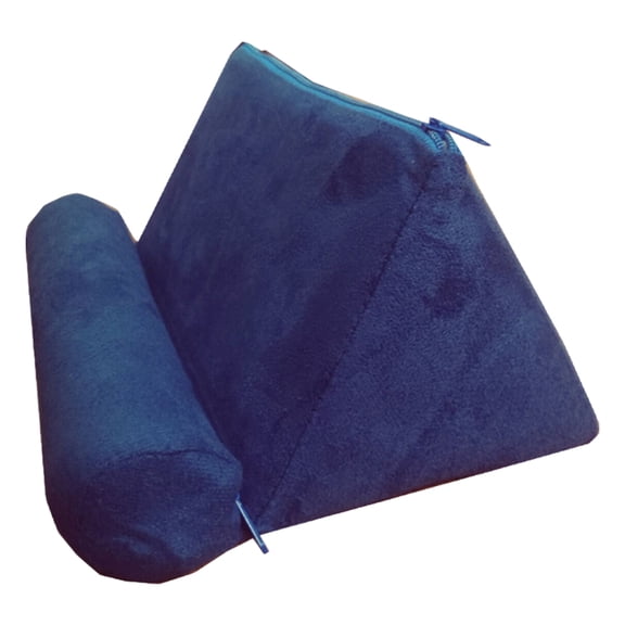 Yiaieng Tablet Pillow Stand, Cushion Tablet Stand & Holder, Universal Phone and Pad Holder for Lap, Knee, Sofa and Bed (Deep Blue)