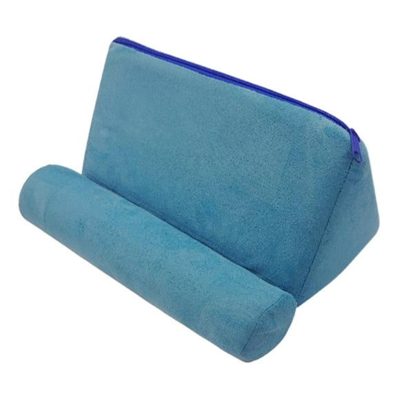 Yiaieng Tablet Pillow Stand, Cushion Tablet Stand & Holder, Universal Phone and Pad Holder for Lap, Knee, Sofa and Bed (Sky Blue)