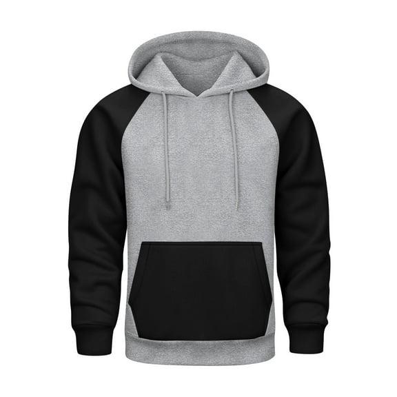 Yiaimeir Casual Pullover Hoodie for Men Women Unisex Long Sleeve Sweatshirt Kangaroo Pocket Soft Comfortable Wearable