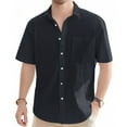 thumbnail image 1 of Yiaimeir ‌Cotton-Linen Beach Cardigan Summer Holiday Loose Button T-shirt, 1 of 5